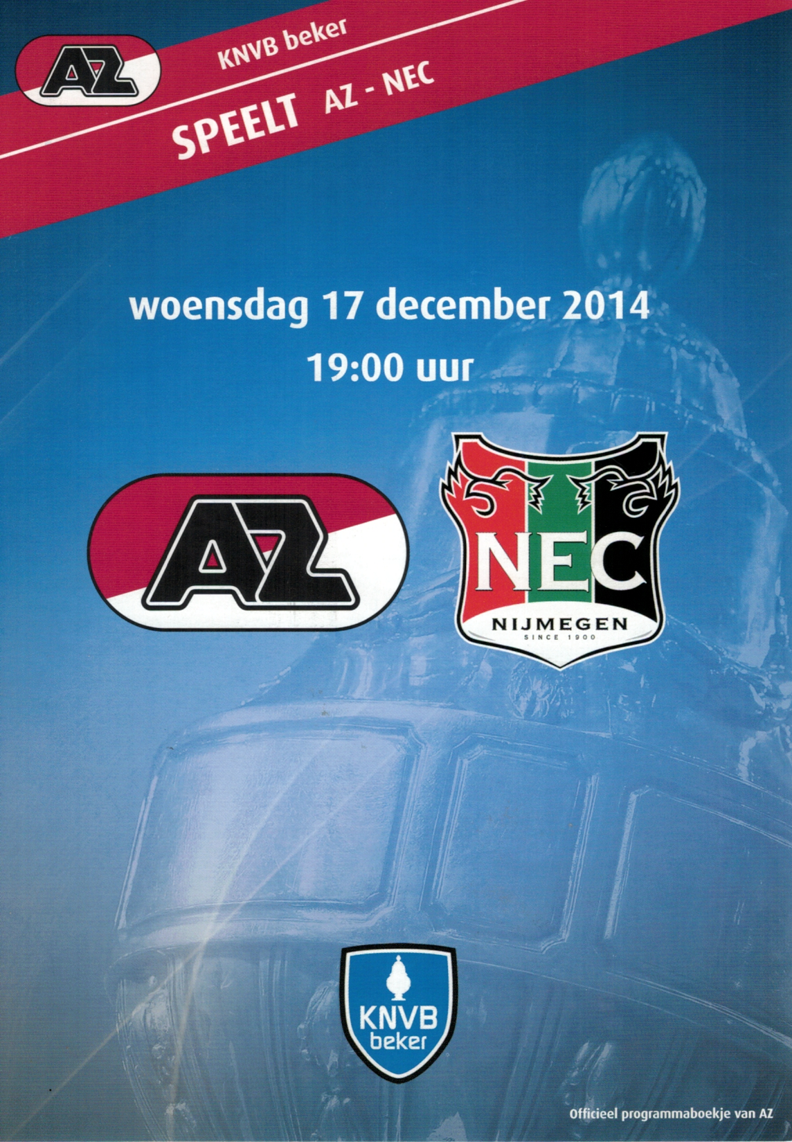 AZ Programma 17-dec-2014 NEC thuis beker
